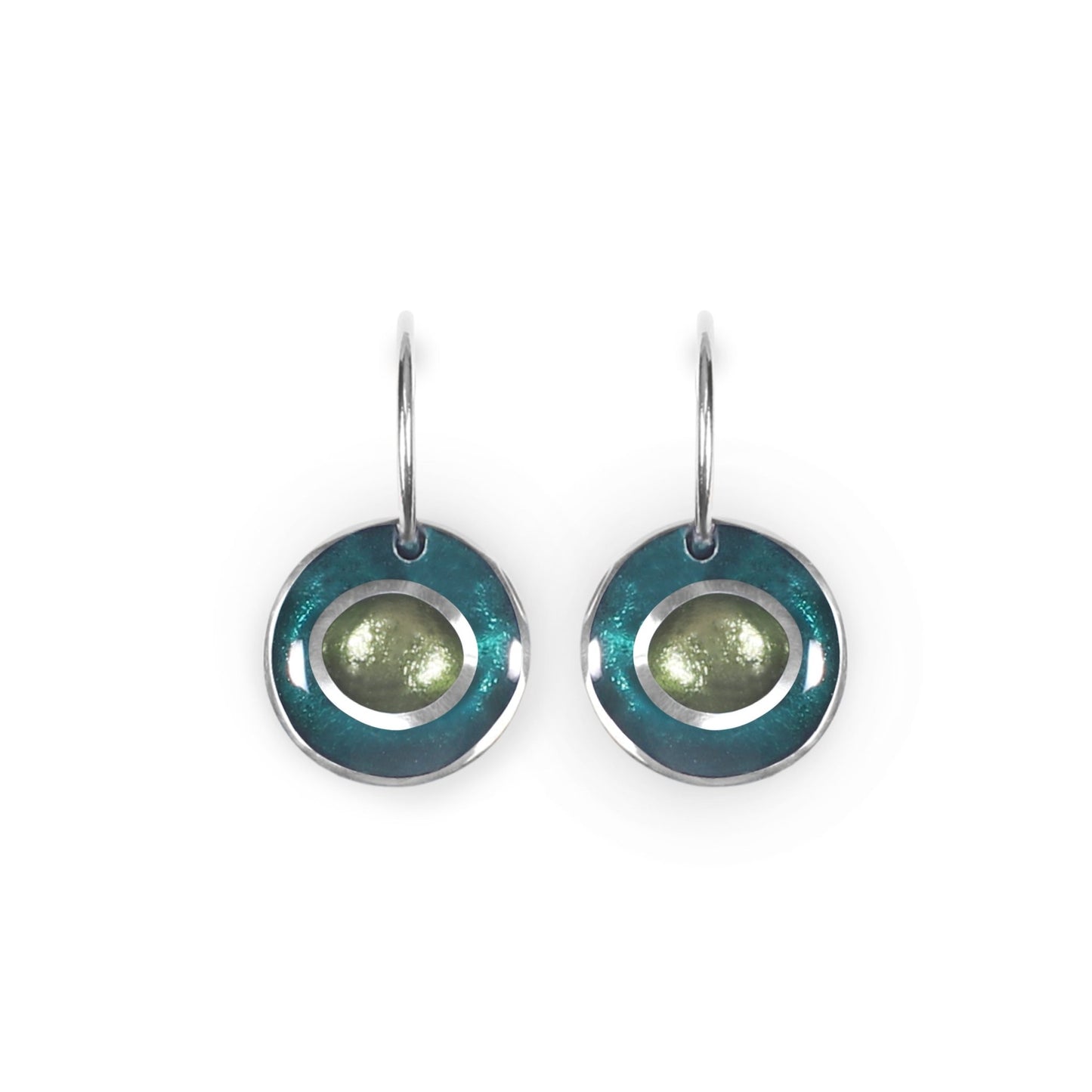 Everglade Organic Circles Shiny Creole Earrings | The Jewellery Stop