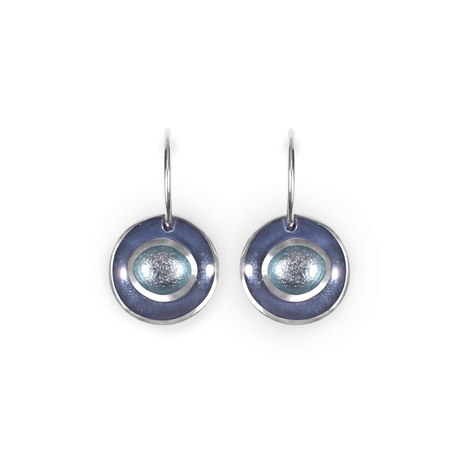 Lupin Organic Circles Shiny Creole Earrings | The Jewellery Stop