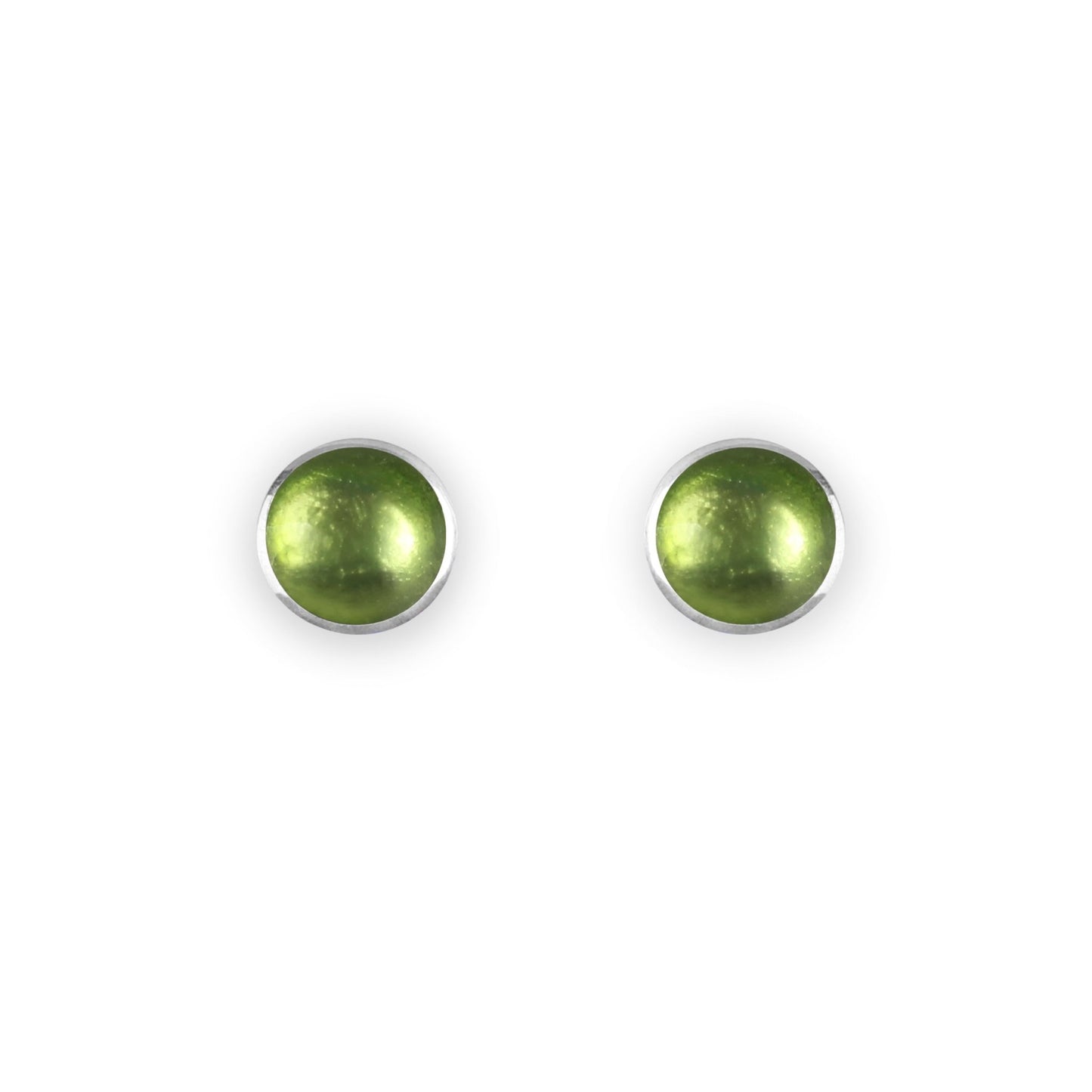 Orchard Organic Circles Shiny Small Stud Earrings | The Jewellery Stop
