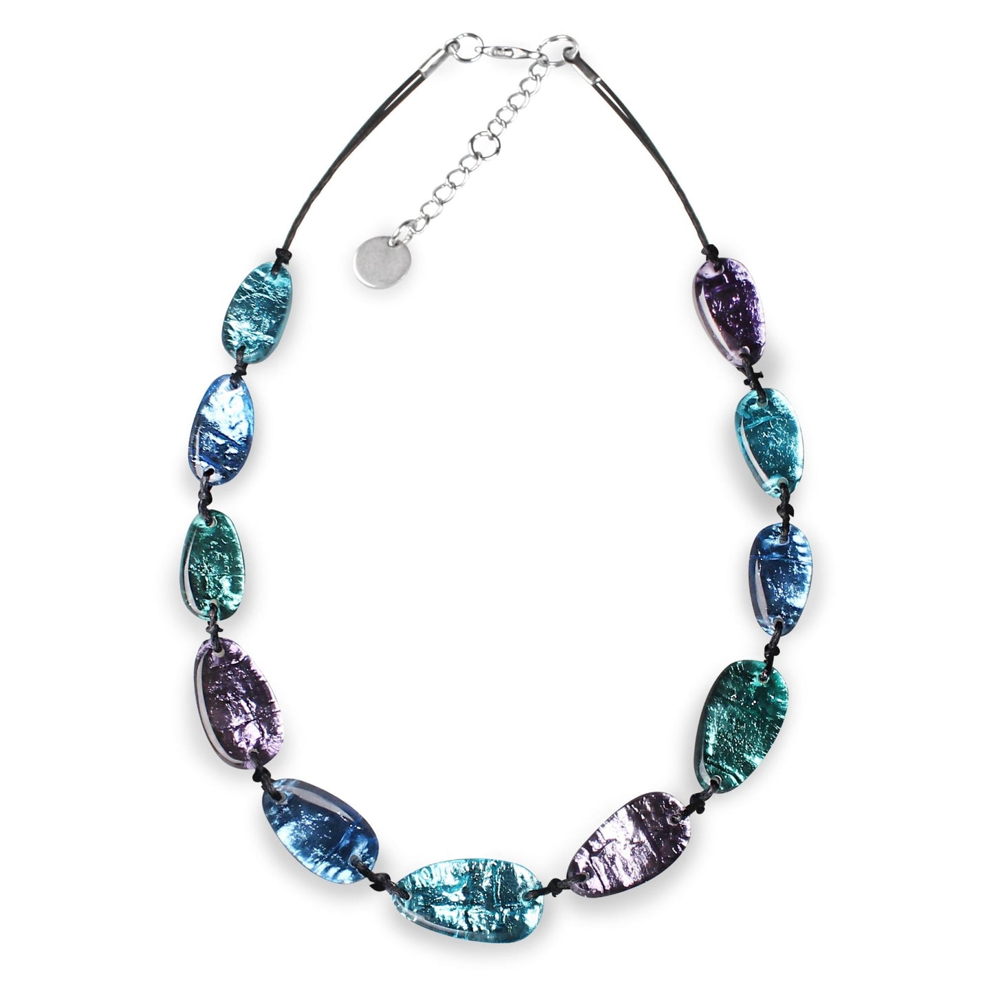 Fjord Aztec Nuggets Double Shiny & Matte back Necklace | The Jewellery Stop