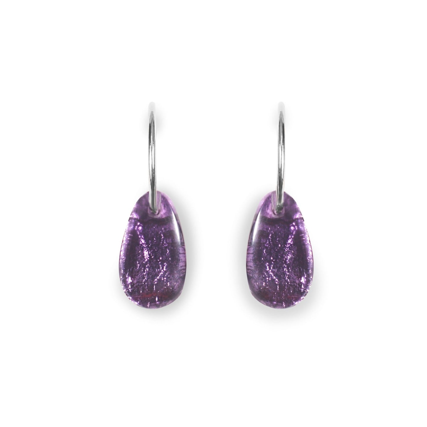 Rainbow Aztec Nuggets Shiny Creole Earrings | The Jewellery Stop