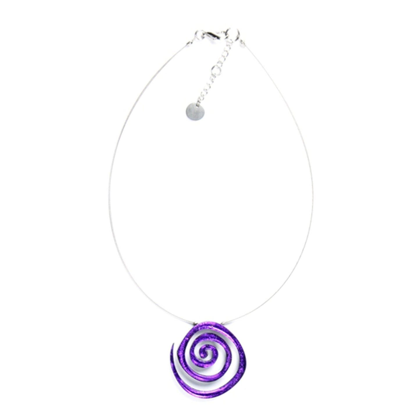 Peacock Spirals Shiny Pendant | The Jewellery Stop