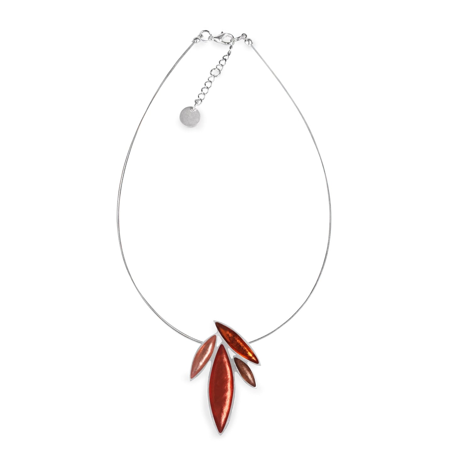 Peach Bamboo Shoot Shiny Pendant | The Jewellery Stop