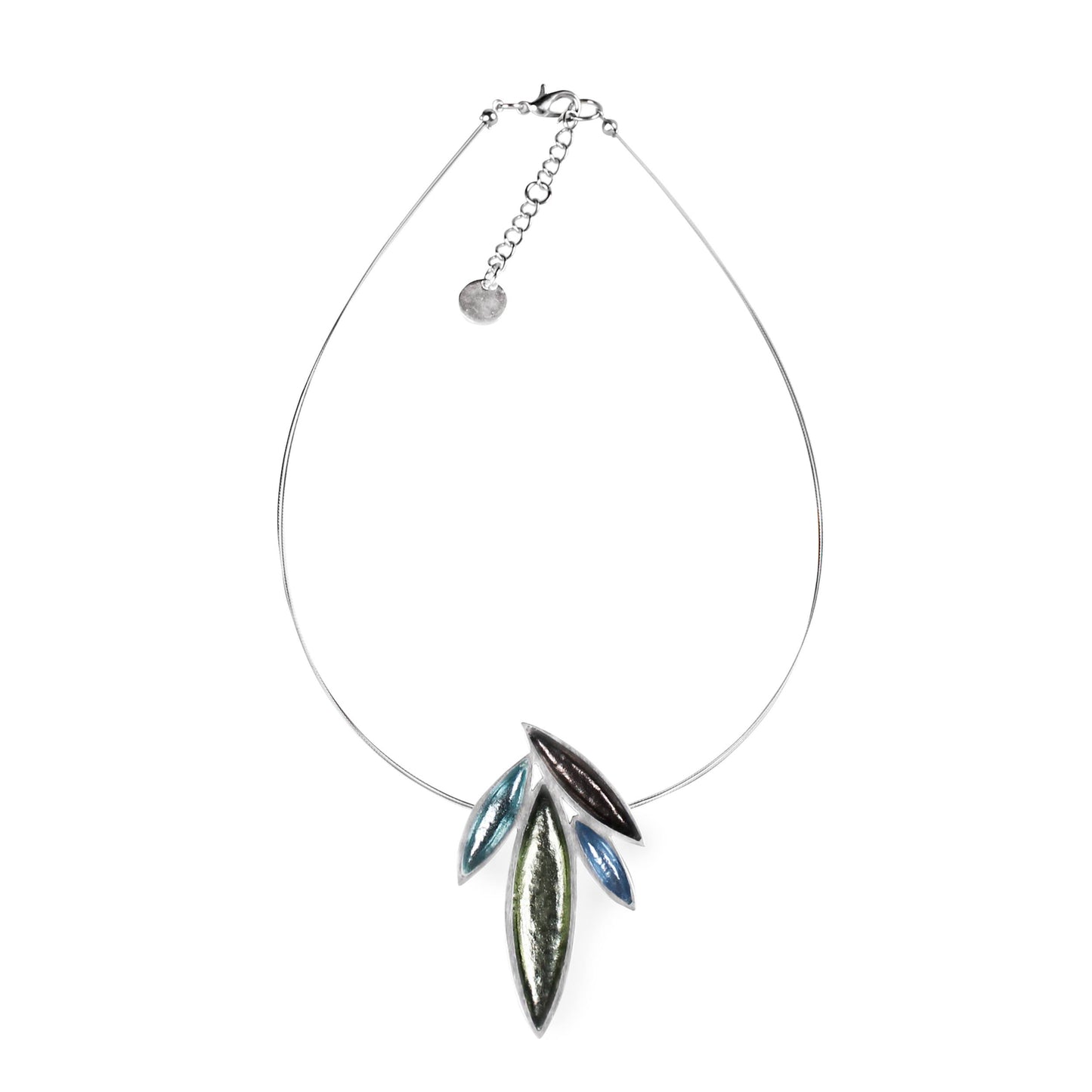 Pear Bamboo Shoot Shiny Pendant | The Jewellery Stop