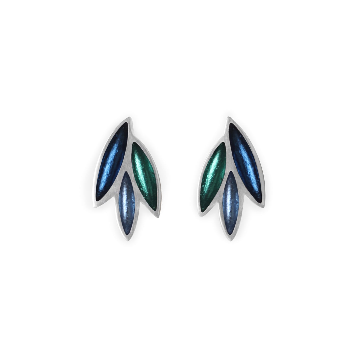 Pacific Bamboo Shoot Shiny Clip Earrings | The Jewellery Stop