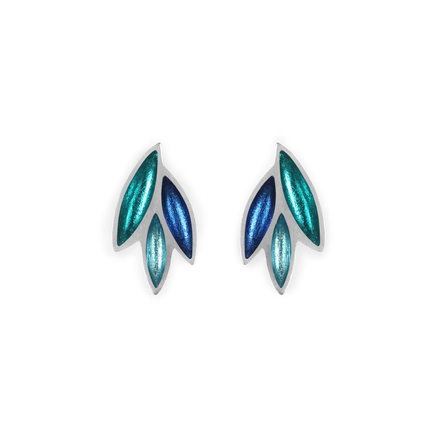 Riviera Bamboo Shoot Shiny Clip Earrings | The Jewellery Stop