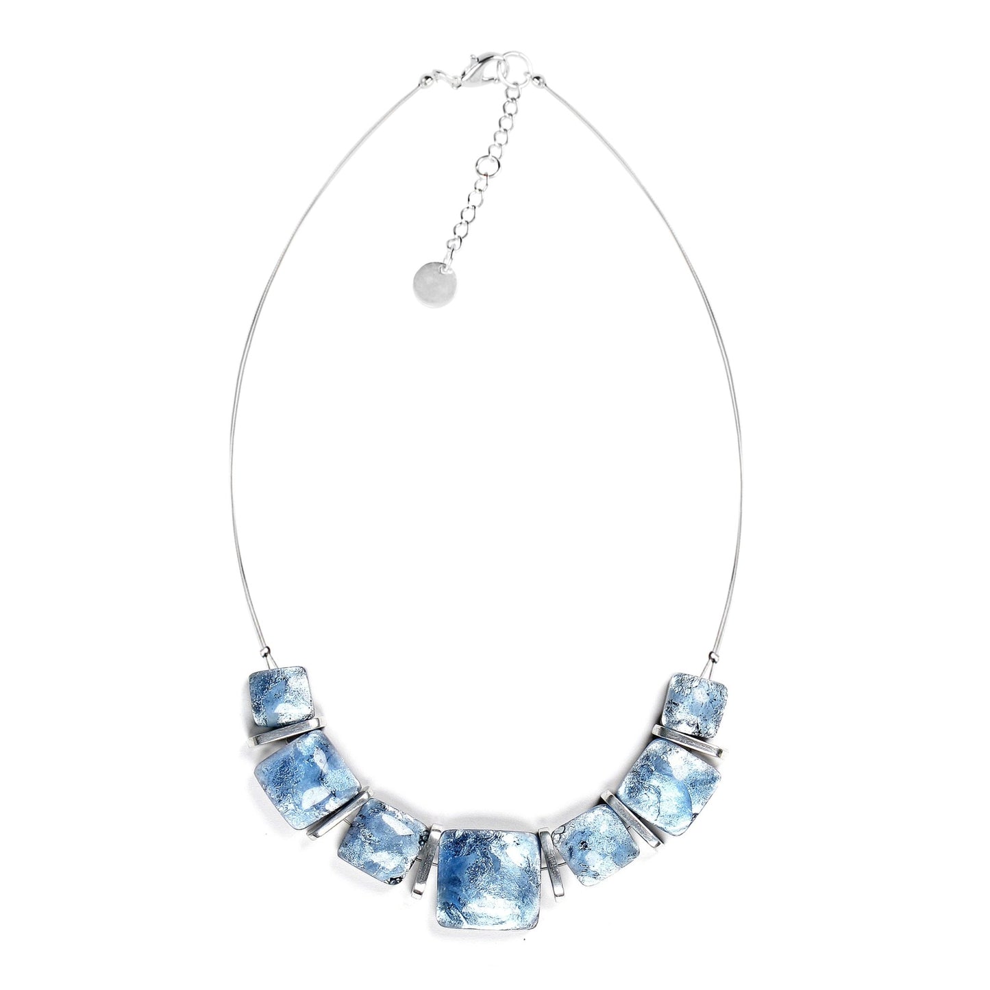 Sky Antique Square Shiny Necklace | The Jewellery Stop