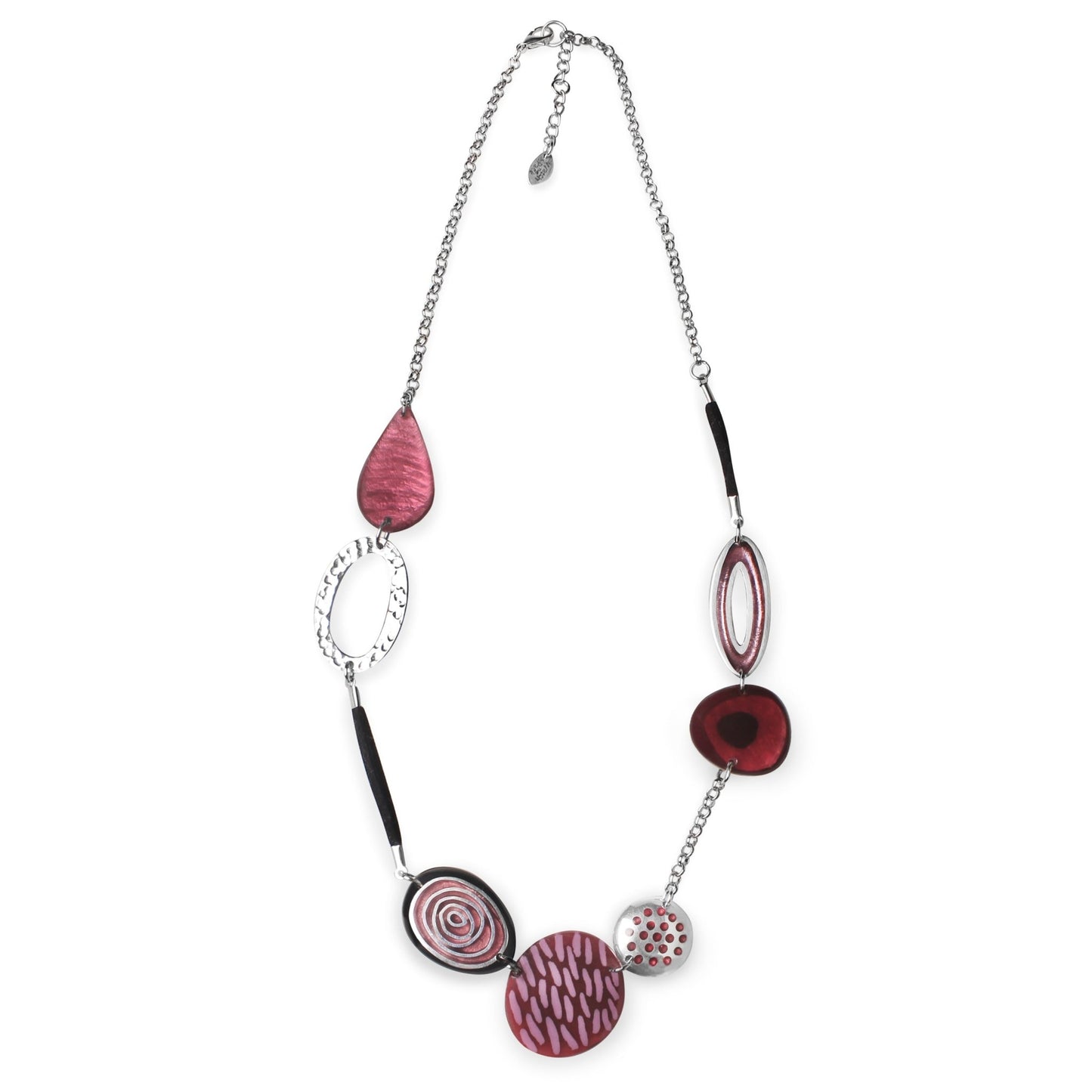Cassis Natural Eclectic Shiny Long Necklace | The Jewellery Stop