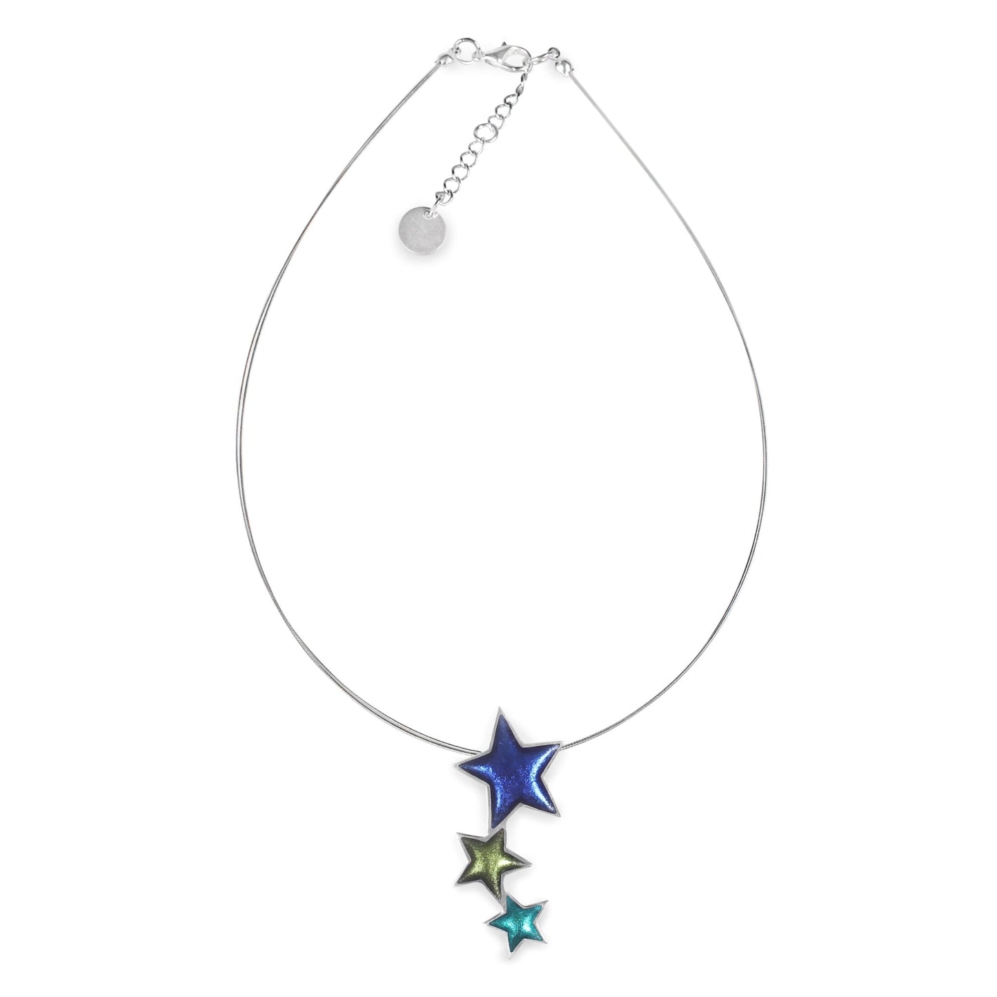 Everglade Pewter Star Shiny Pendant | The Jewellery Stop