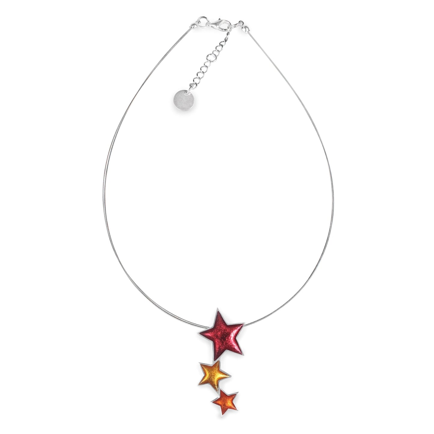 Sangria Pewter Star Shiny Pendant | The Jewellery Stop