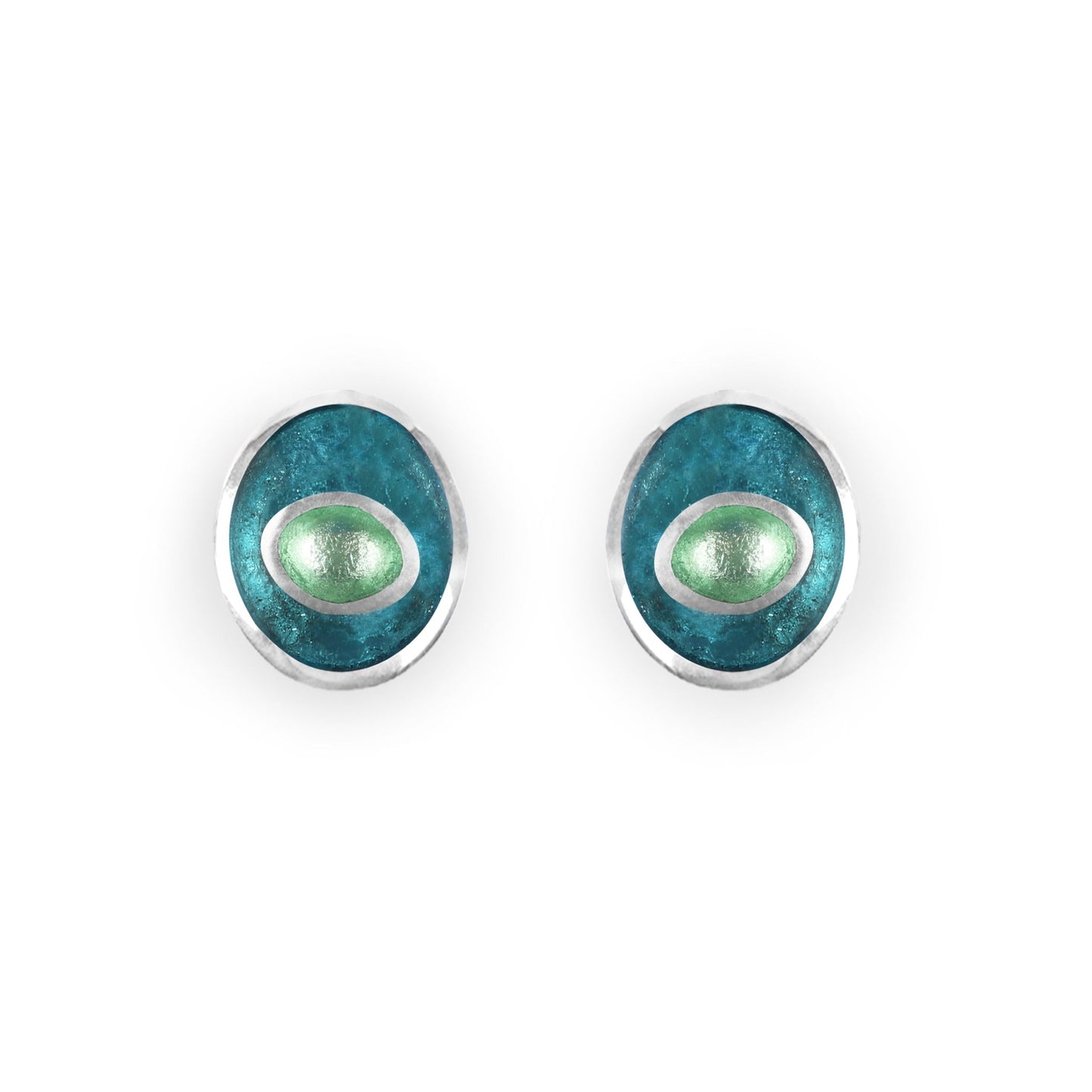 Orchard Organic Circles Shiny Medium Stud Earrings | The Jewellery Stop