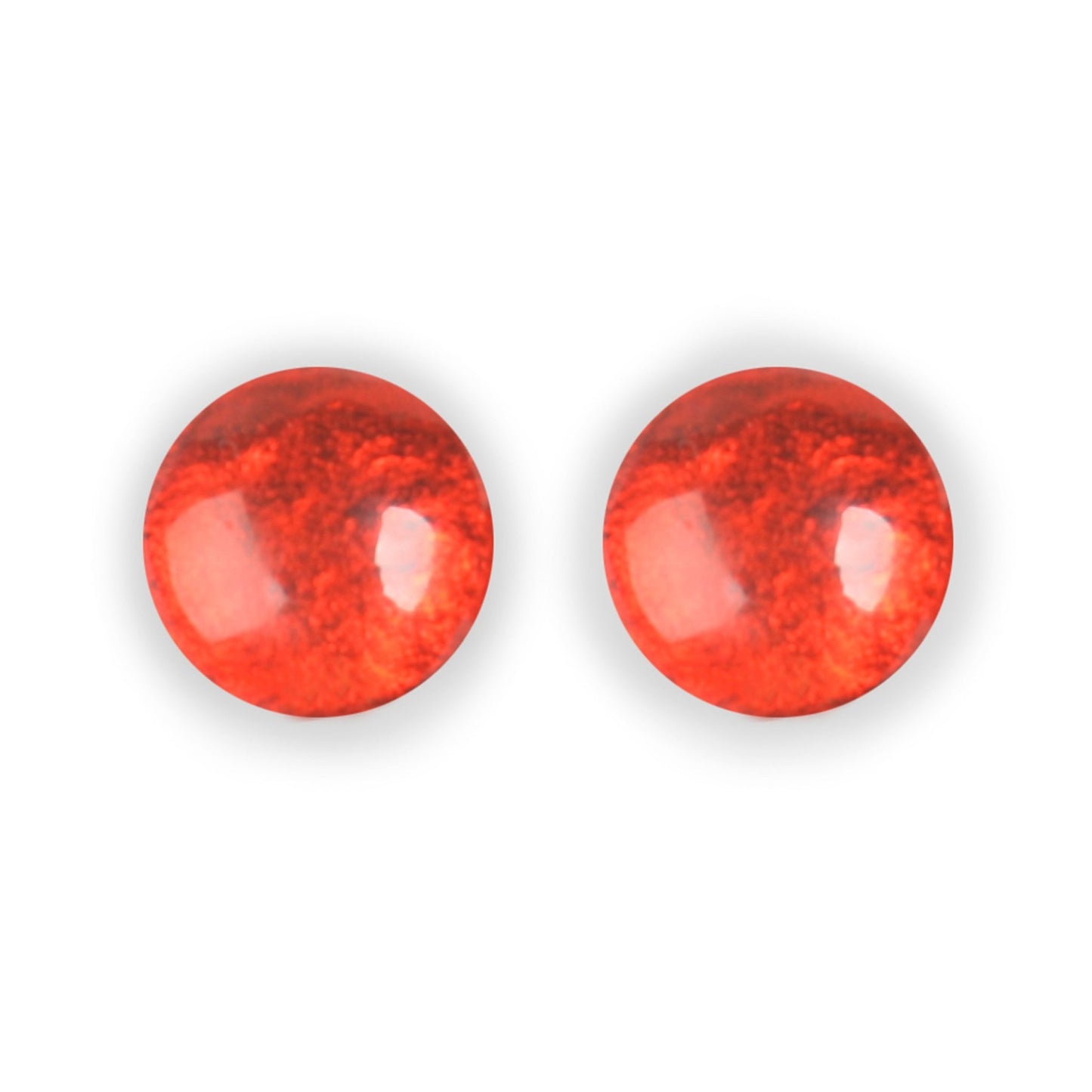 Chilli Cabouchon Shiny Large Stud Earrings | The Jewellery Stop