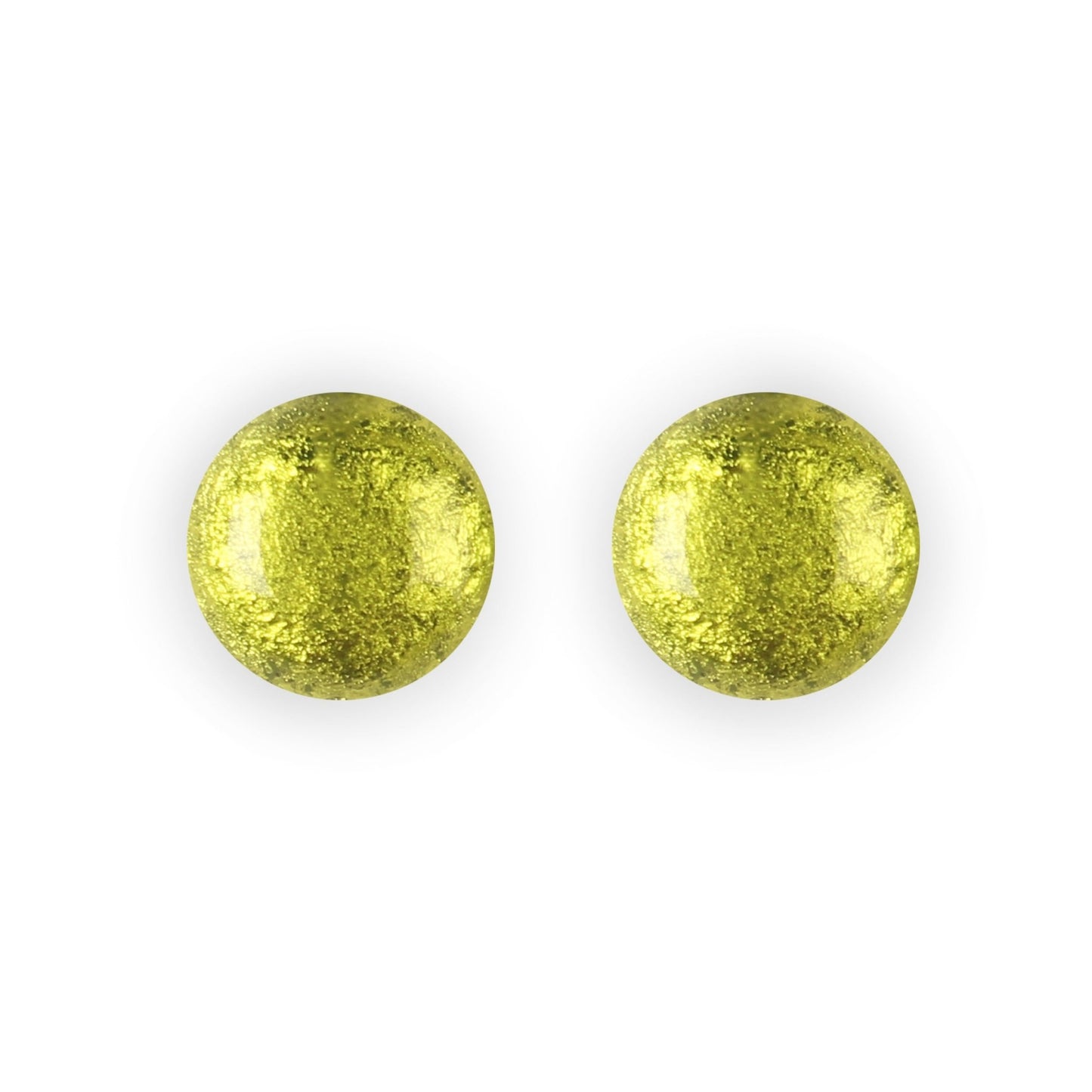Citrus Cabouchon Shiny Large Stud Earrings | The Jewellery Stop