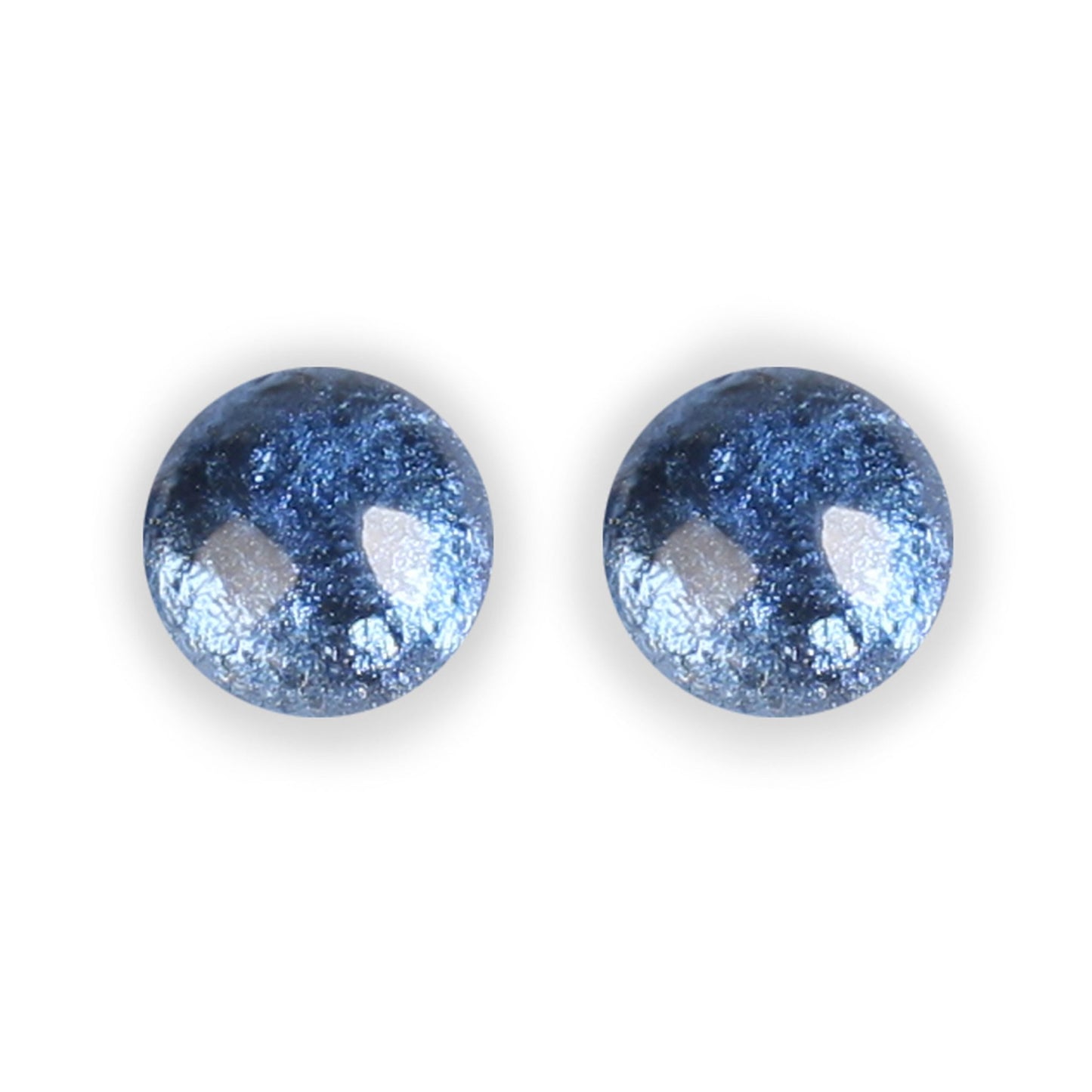 Ice Cabouchon Shiny Large Stud Earrings | The Jewellery Stop