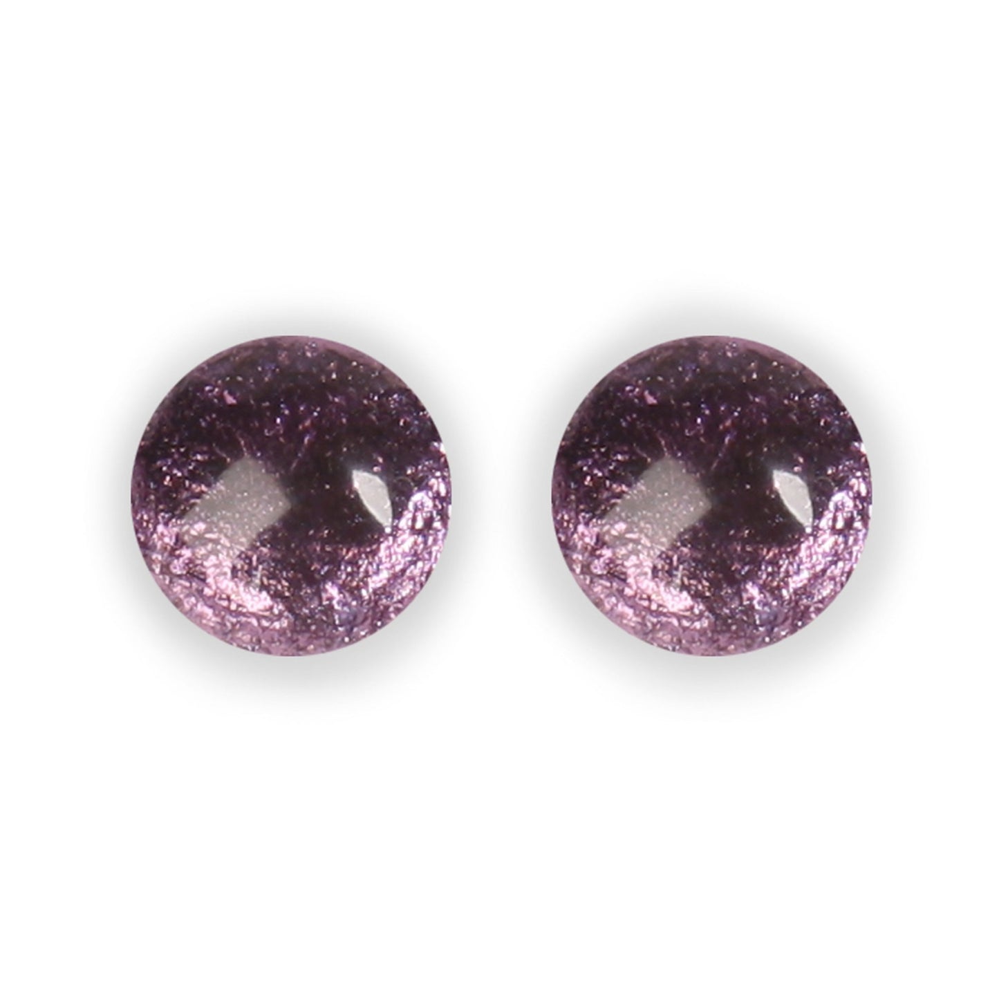 Rainbow Cabouchon Shiny Large Stud Earrings | The Jewellery Stop