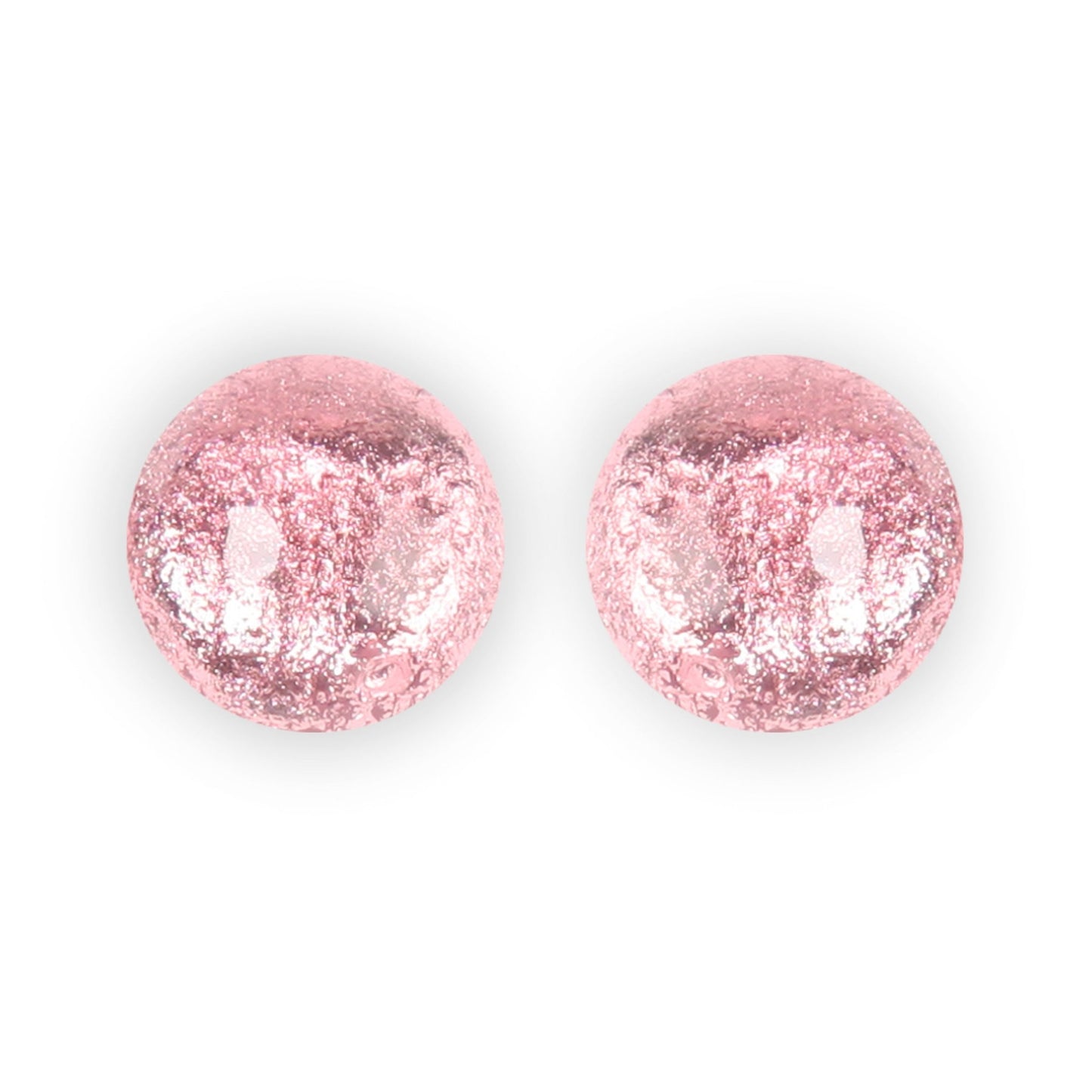 Blush Cabouchon Shiny Clip Earrings | The Jewellery Stop