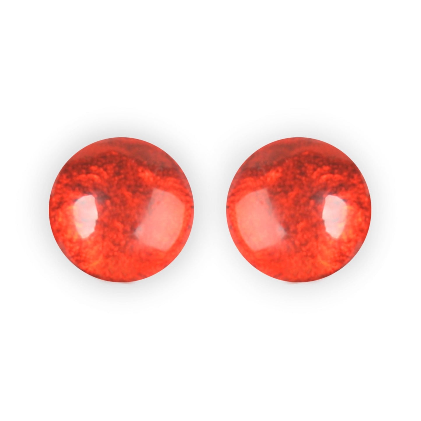 Chilli Cabouchon Shiny Clip Earrings | The Jewellery Stop