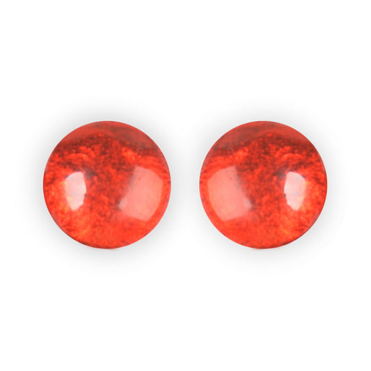 Chilli Cabouchon Shiny Clip Earrings | The Jewellery Stop