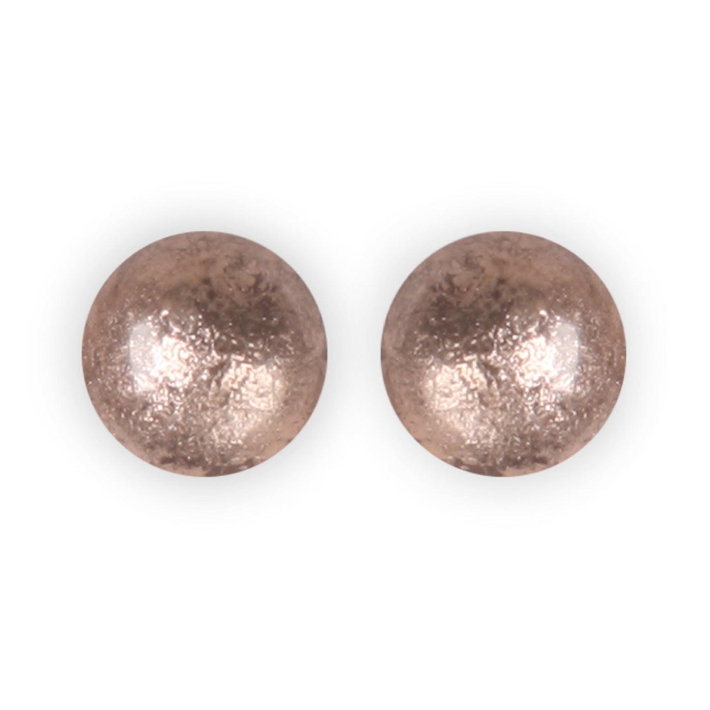 Mink Cabouchon Shiny Clip Earrings | The Jewellery Stop