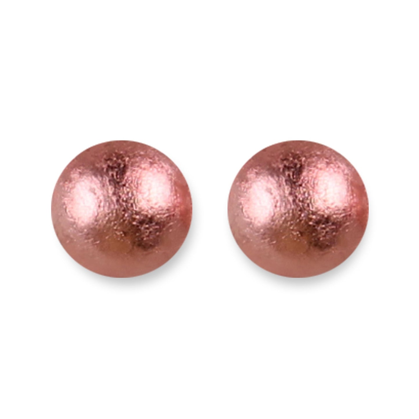 Rose Cabouchon Shiny Clip Earrings | The Jewellery Stop