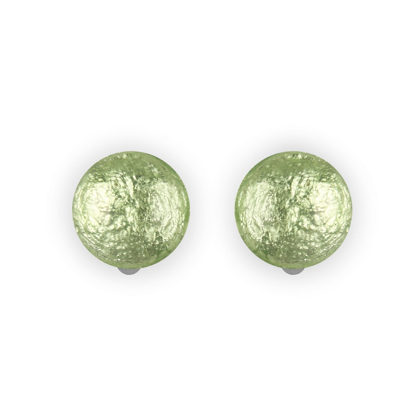 Sherbet Cabouchon Shiny Clip Earrings | The Jewellery Stop