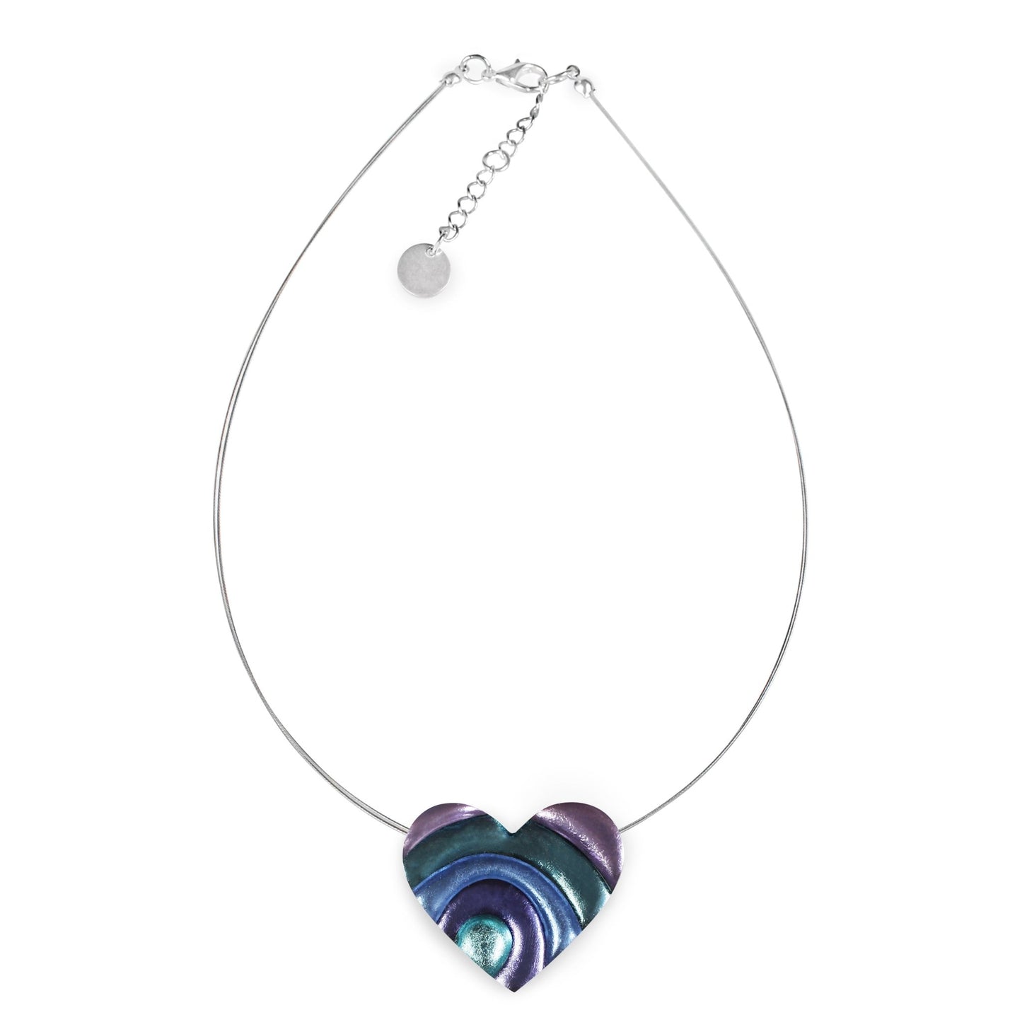 Lupin Heart Swirl Shiny Pendant | The Jewellery Stop