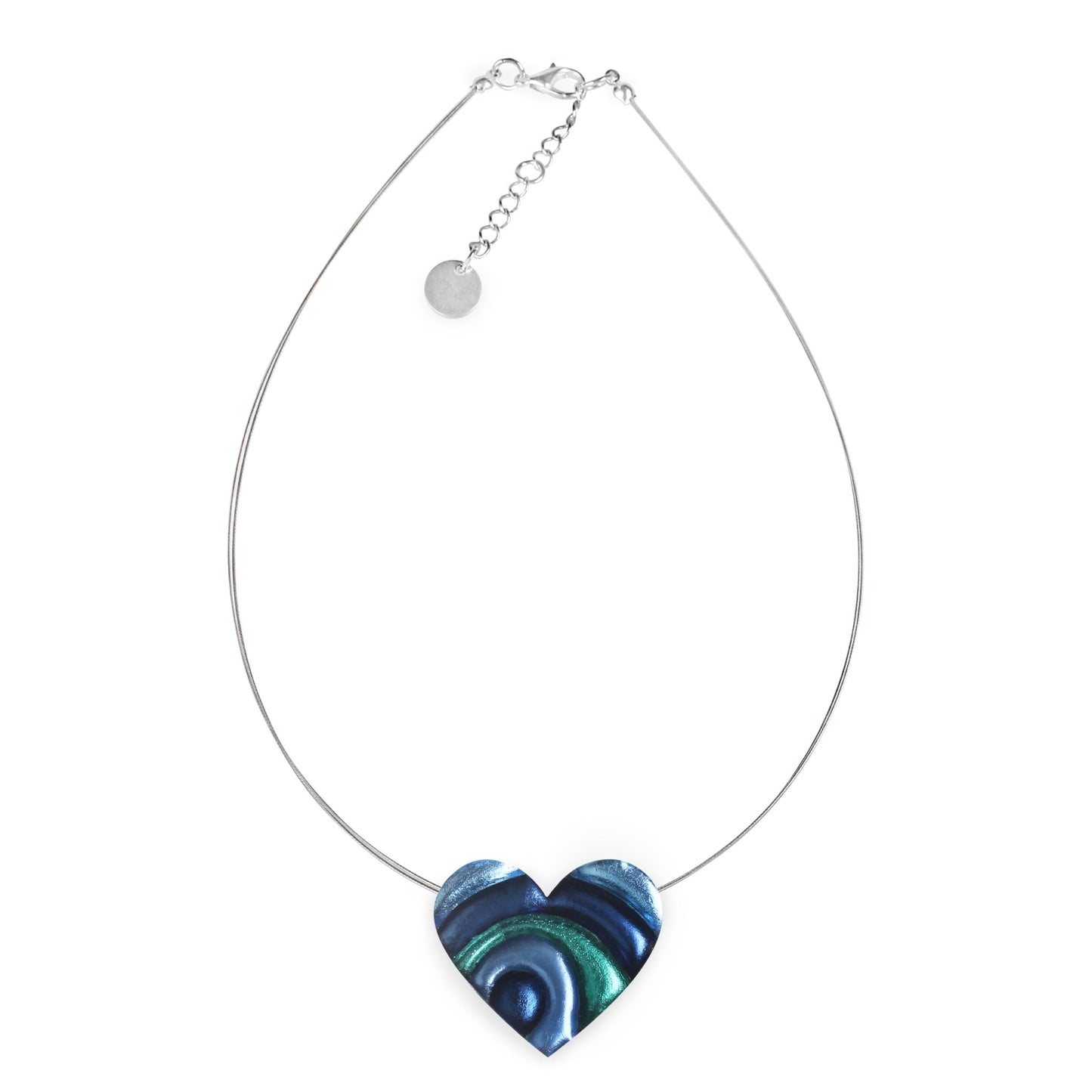 Pacific Heart Swirl Shiny Pendant | The Jewellery Stop