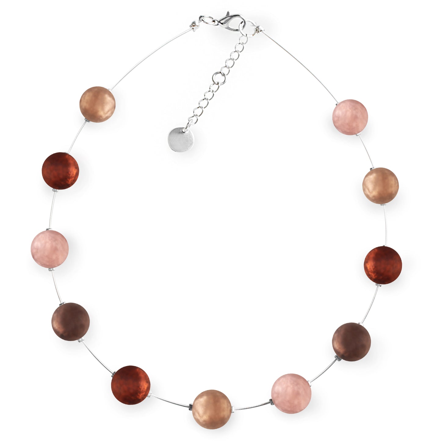 Nougat Cabouchon Matte Necklace | The Jewellery Stop
