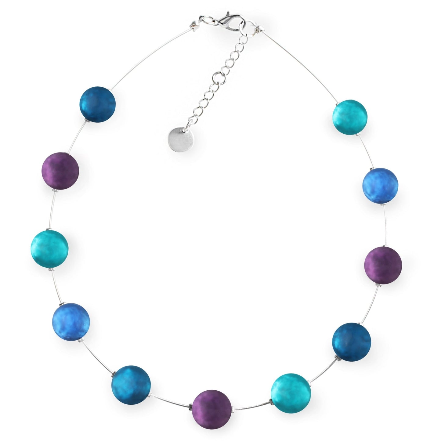 Peacock Cabouchon Matte Necklace | The Jewellery Stop