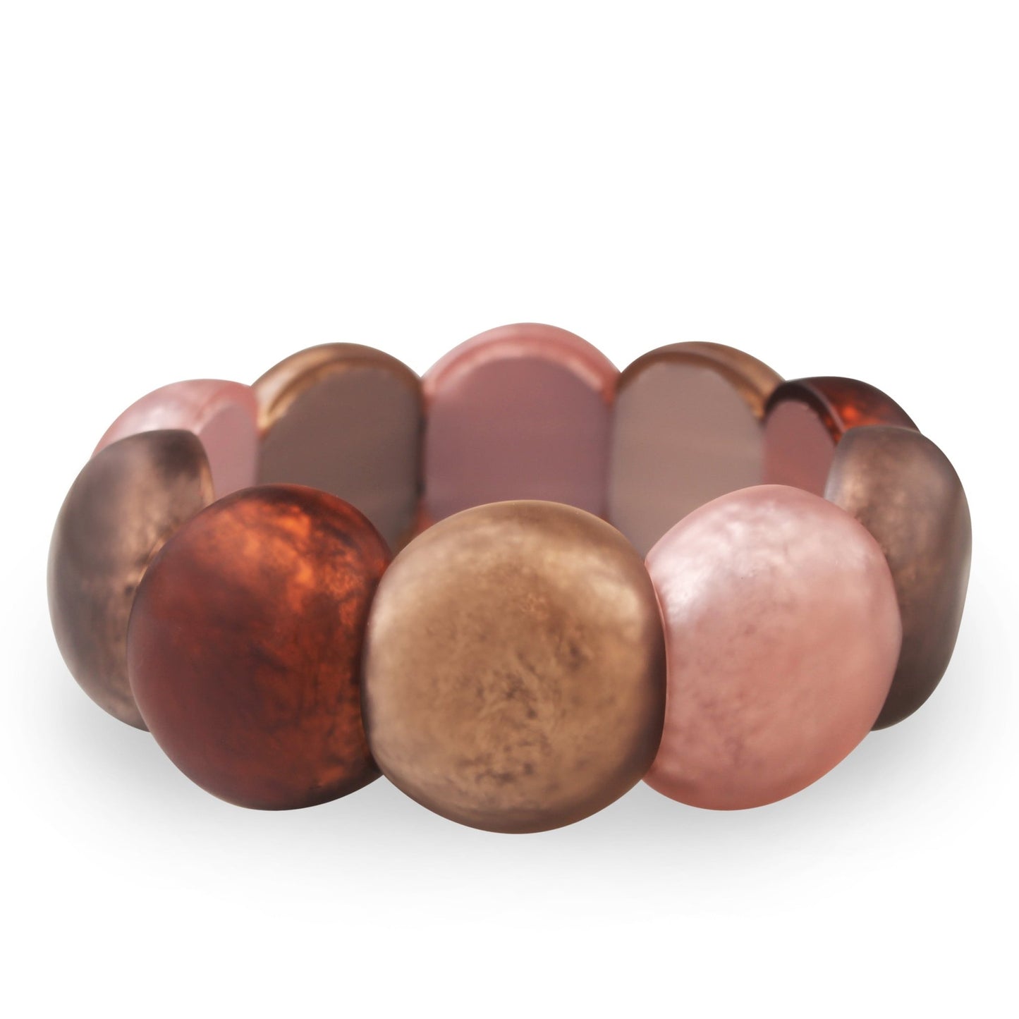 Nougat Cabouchon Matte Bangle | The Jewellery Stop