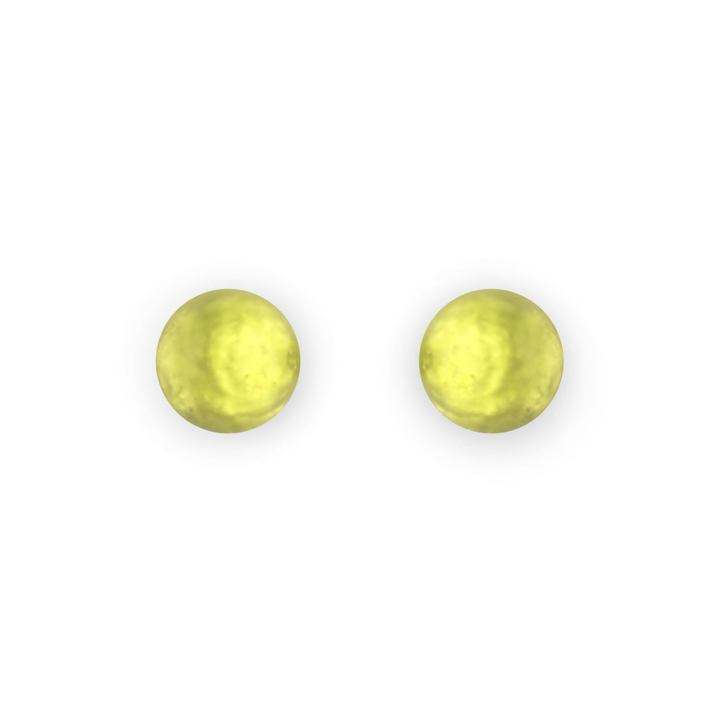 Citrus Cabouchon Matte Small Stud Earrings | The Jewellery Stop