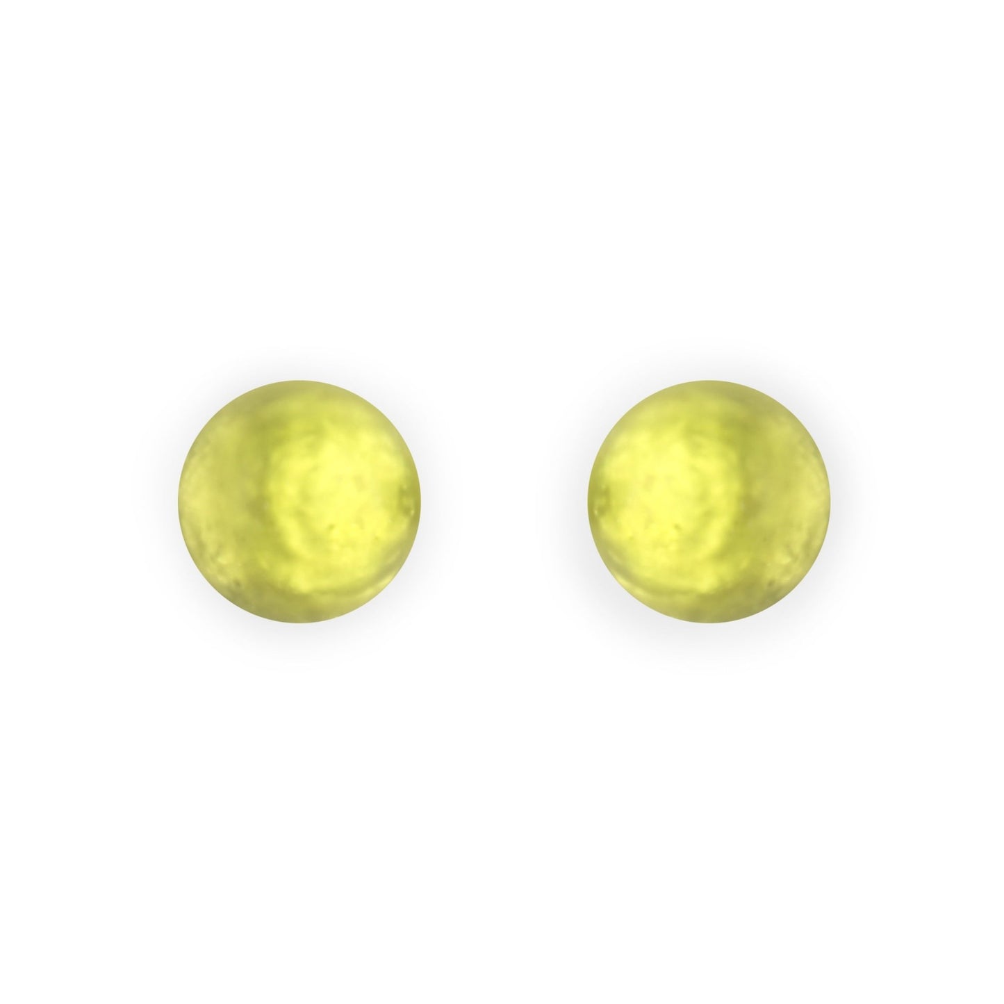 Citrus Cabouchon Matte Medium Stud Earrings | The Jewellery Stop