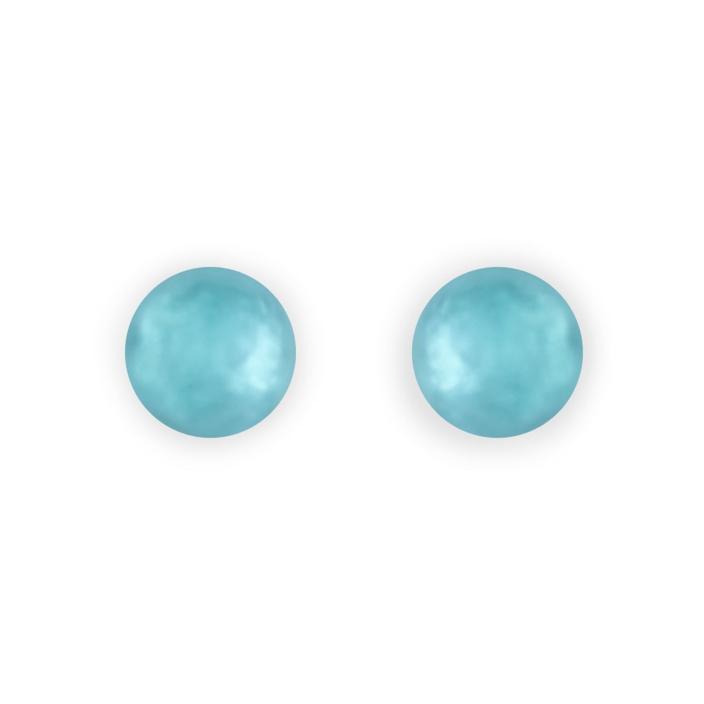 Fjord Cabouchon Matte Medium Stud Earrings | The Jewellery Stop