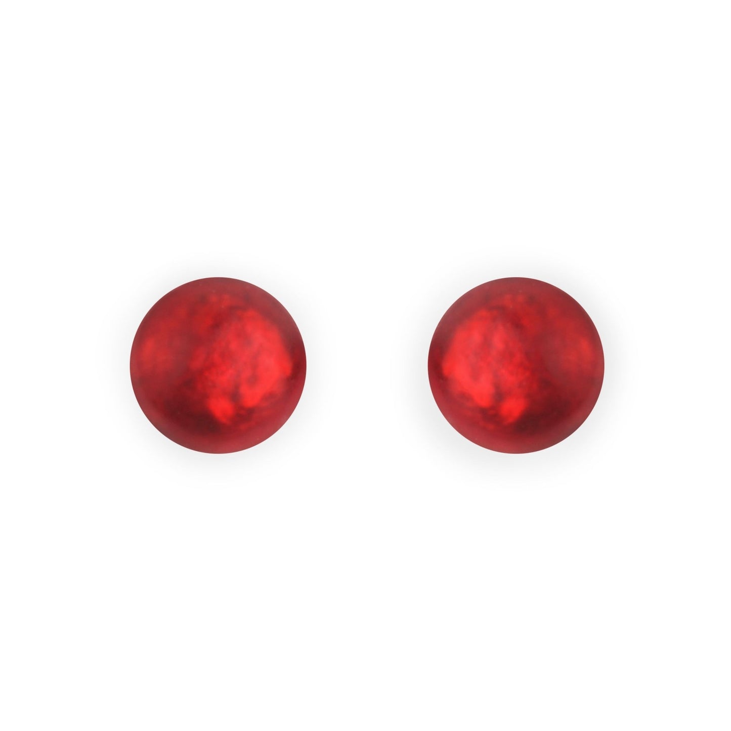 Maple Cabouchon Matte Medium Stud Earrings | The Jewellery Stop