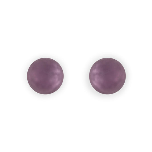 Rainbow Cabouchon Matte Medium Stud Earrings | The Jewellery Stop