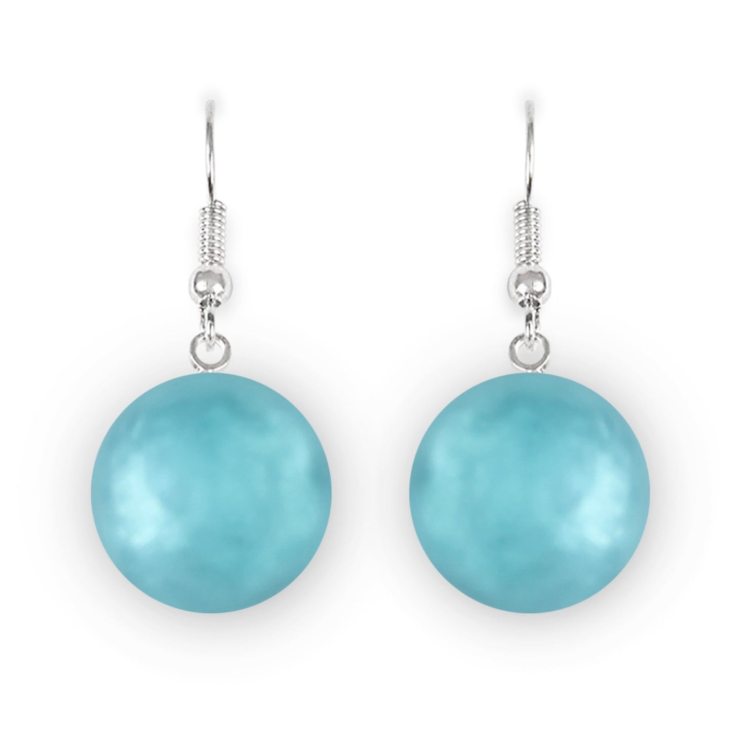 Fjord Cabouchon Matte Fish Hook Earrings | The Jewellery Stop
