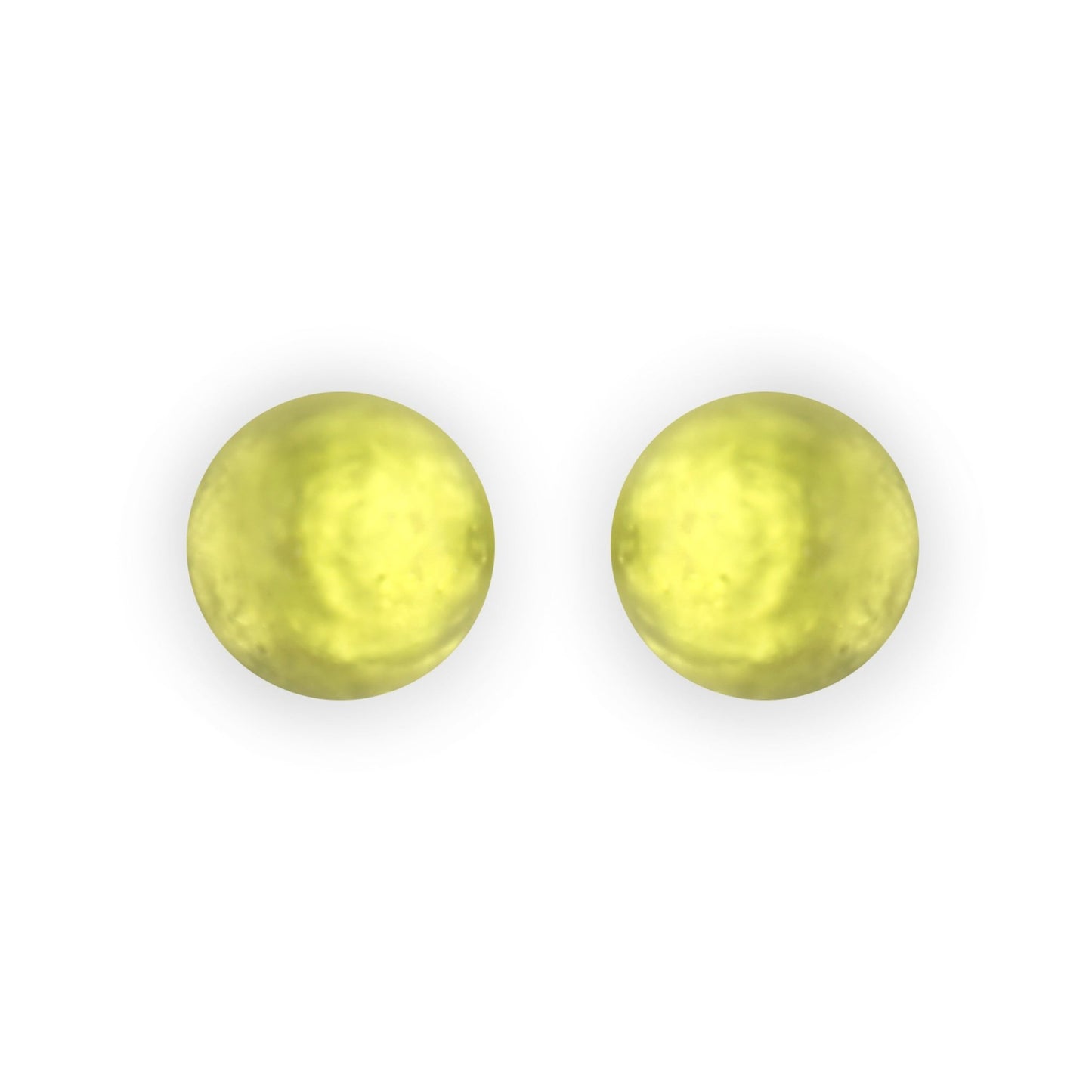 Citrus Cabouchon Matte Large Stud Earrings | The Jewellery Stop