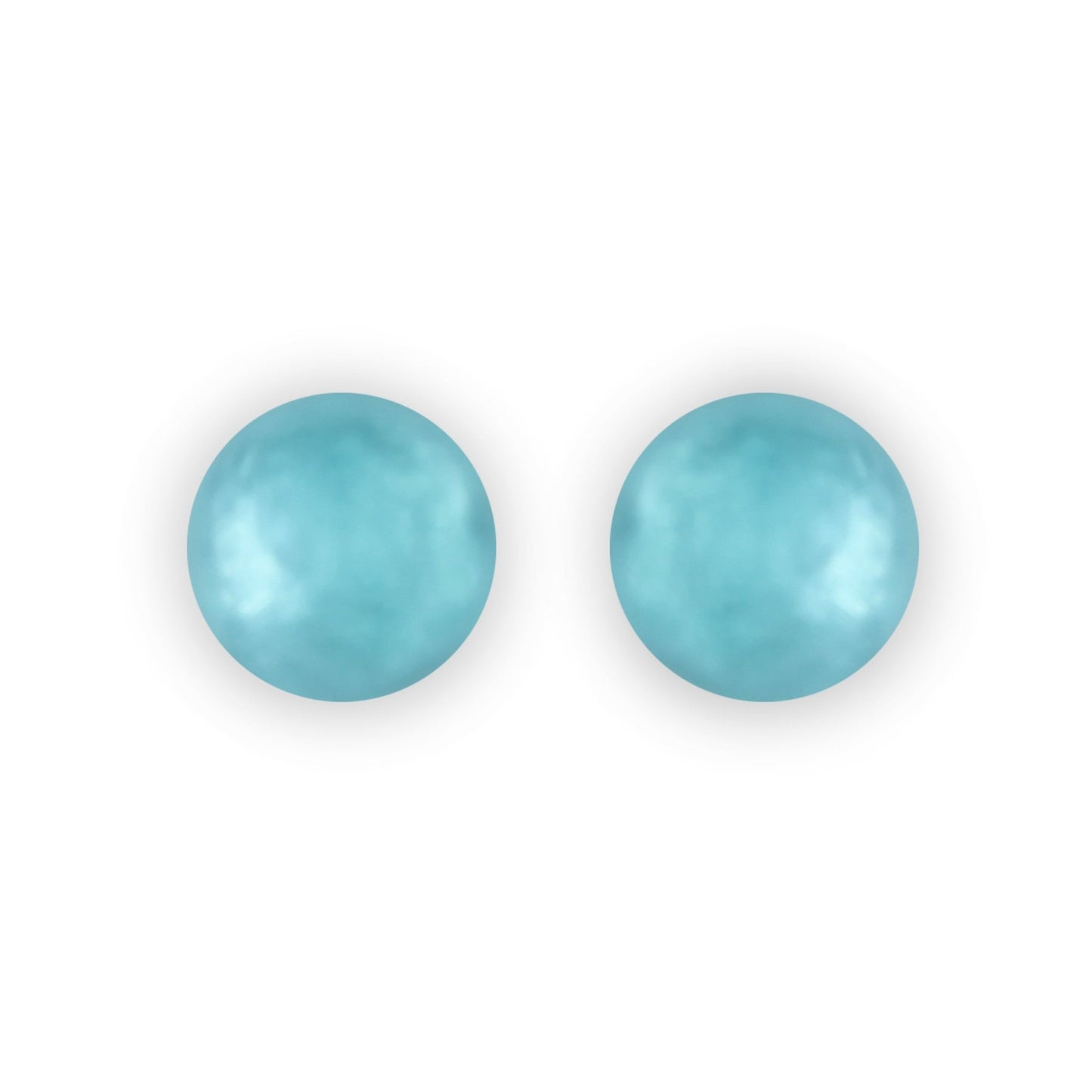 Fjord Cabouchon Matte Large Stud Earrings | The Jewellery Stop
