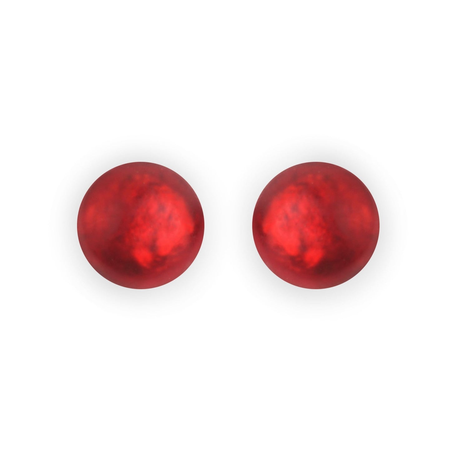 Maple Cabouchon Matte Large Stud Earrings | The Jewellery Stop