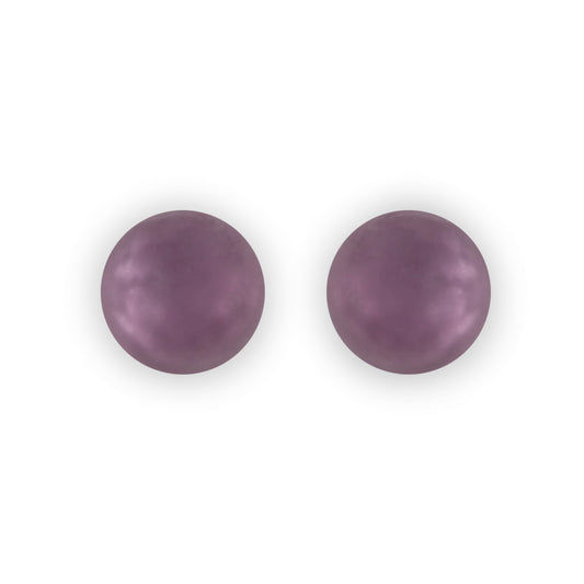 Rainbow Cabouchon Matte Large Stud Earrings | The Jewellery Stop
