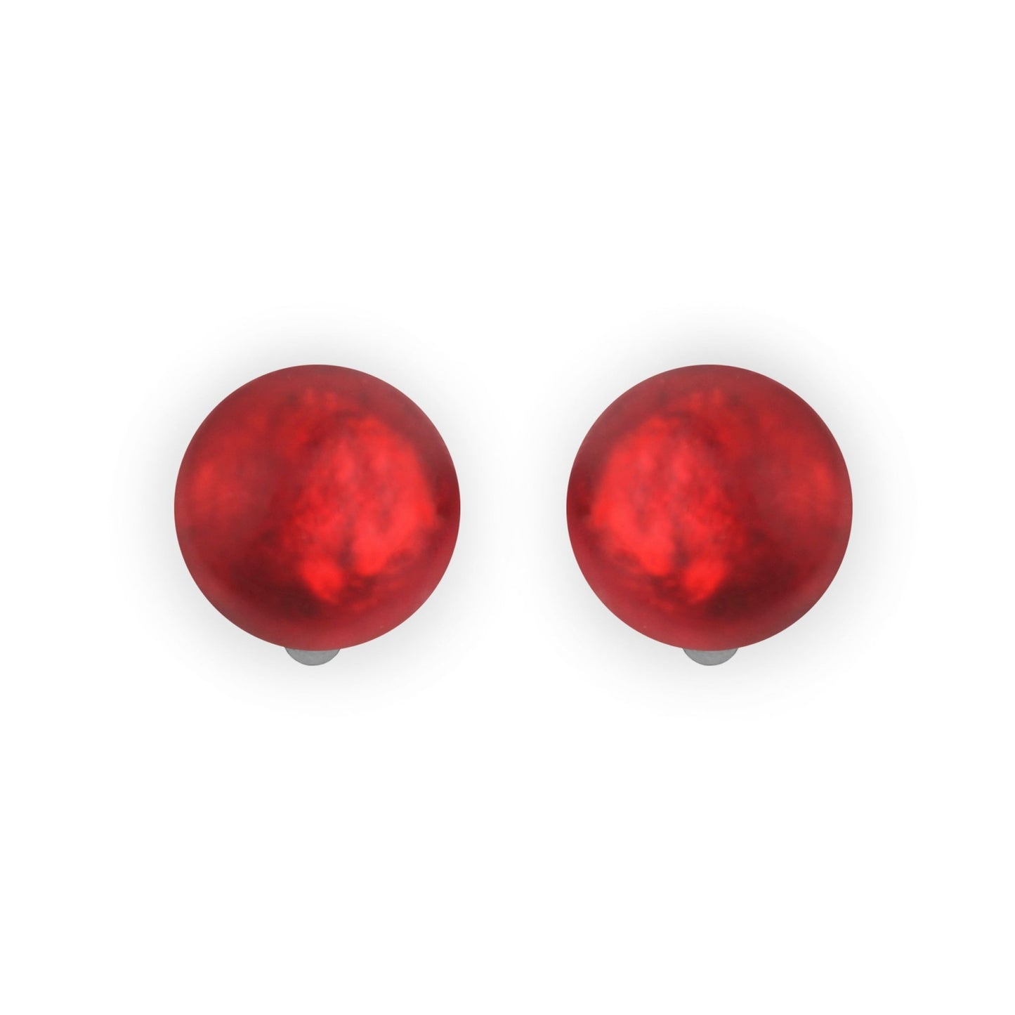 Maple Cabouchon Matte Clip Earrings | The Jewellery Stop