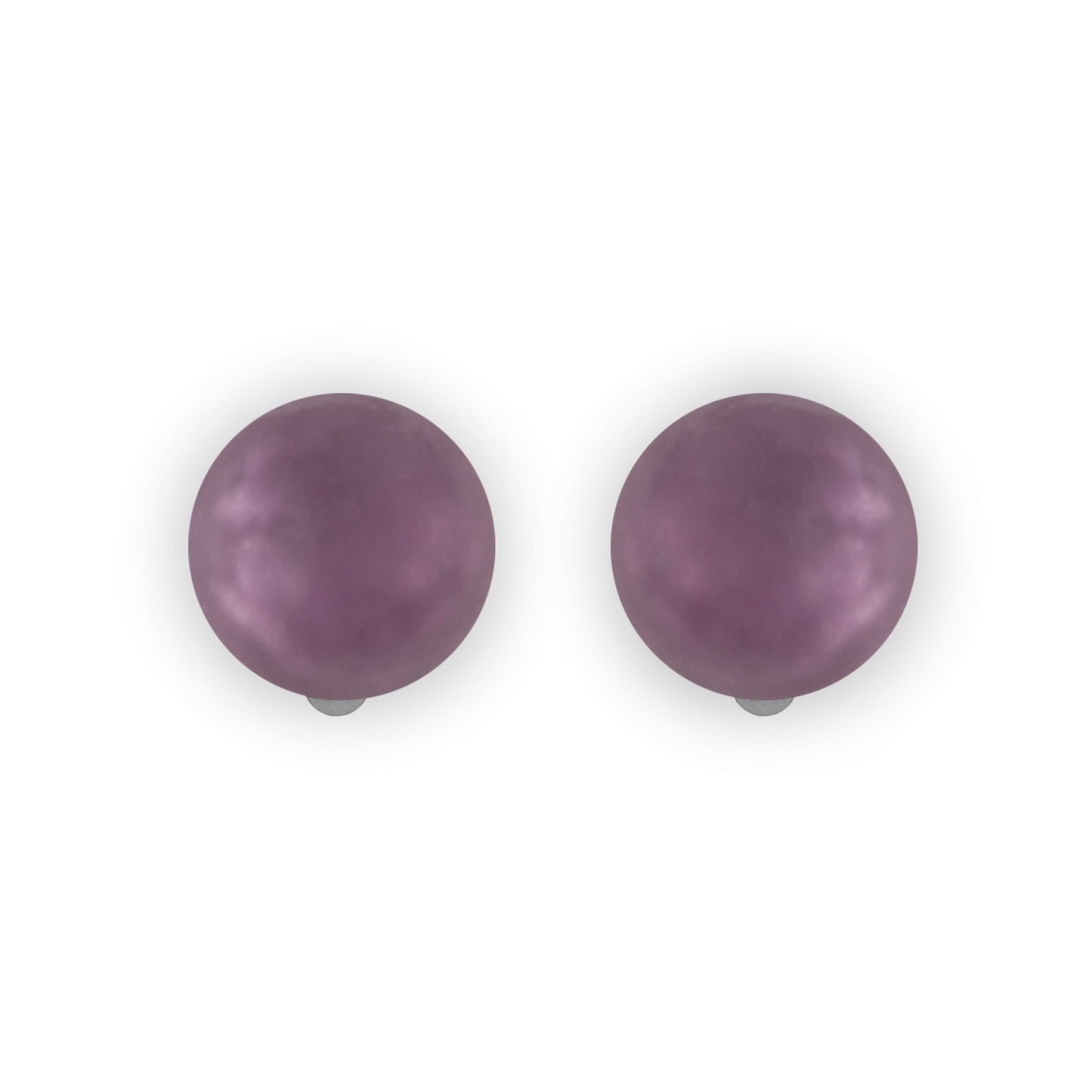 Rainbow Cabouchon Matte Clip Earrings | The Jewellery Stop