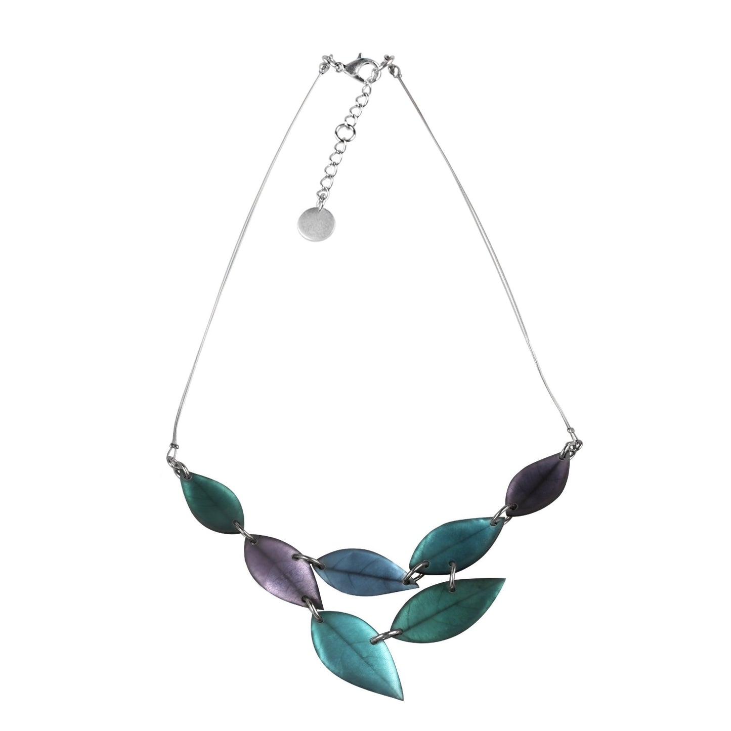 Fjord Skeletal Leaf Matte Necklace | The Jewellery Stop