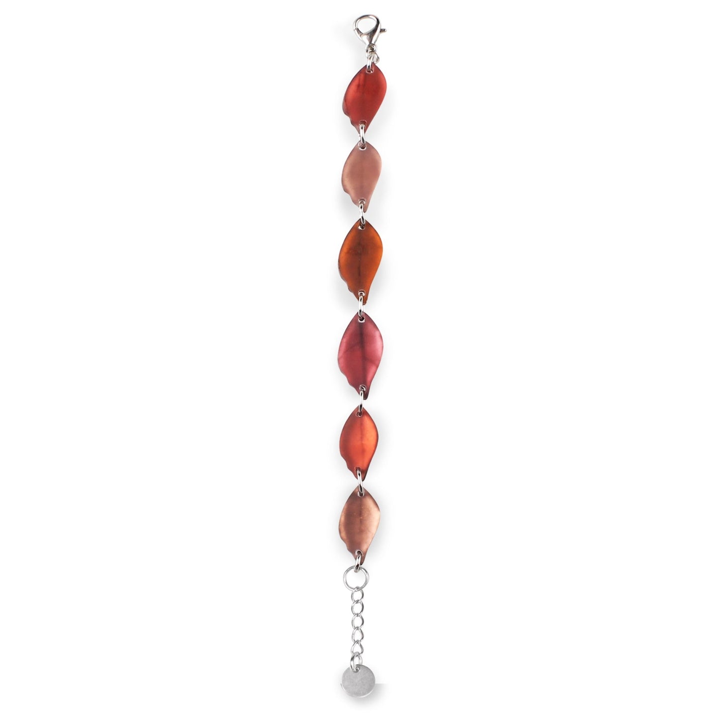 Coral Skeletal Leaf Matte Bracelet | The Jewellery Stop