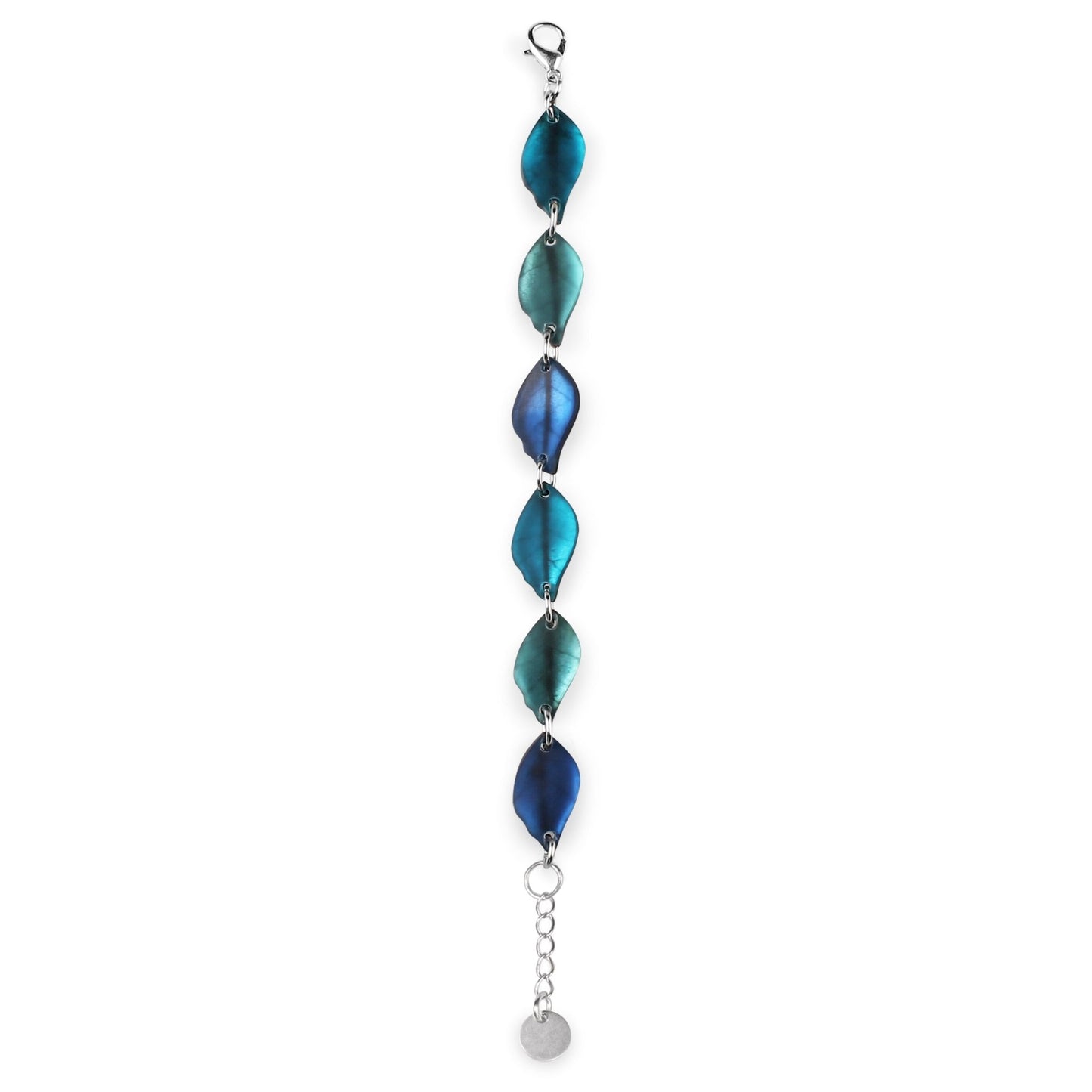 Turquoise Skeletal Leaf Matte Bracelet | The Jewellery Stop