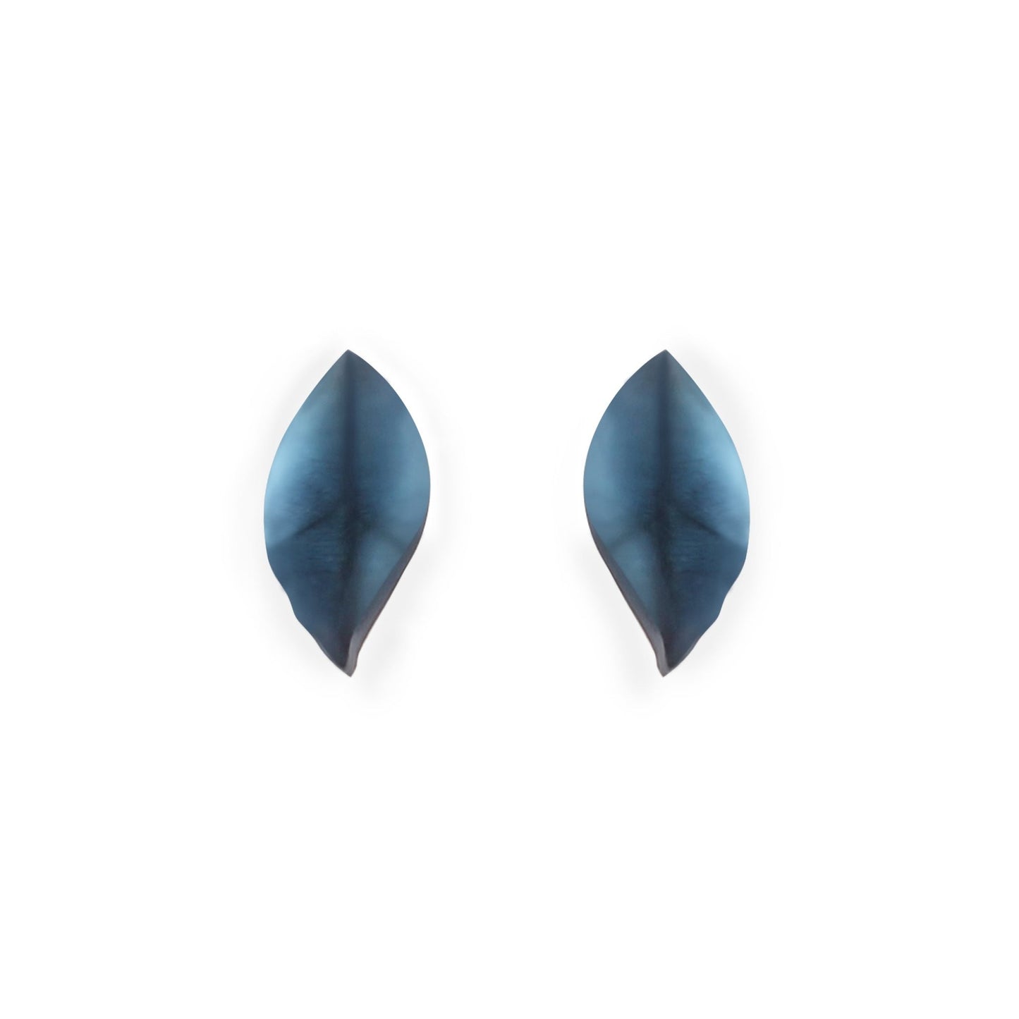 Fjord Skeletal Leaf Matte Stud Earrings | The Jewellery Stop
