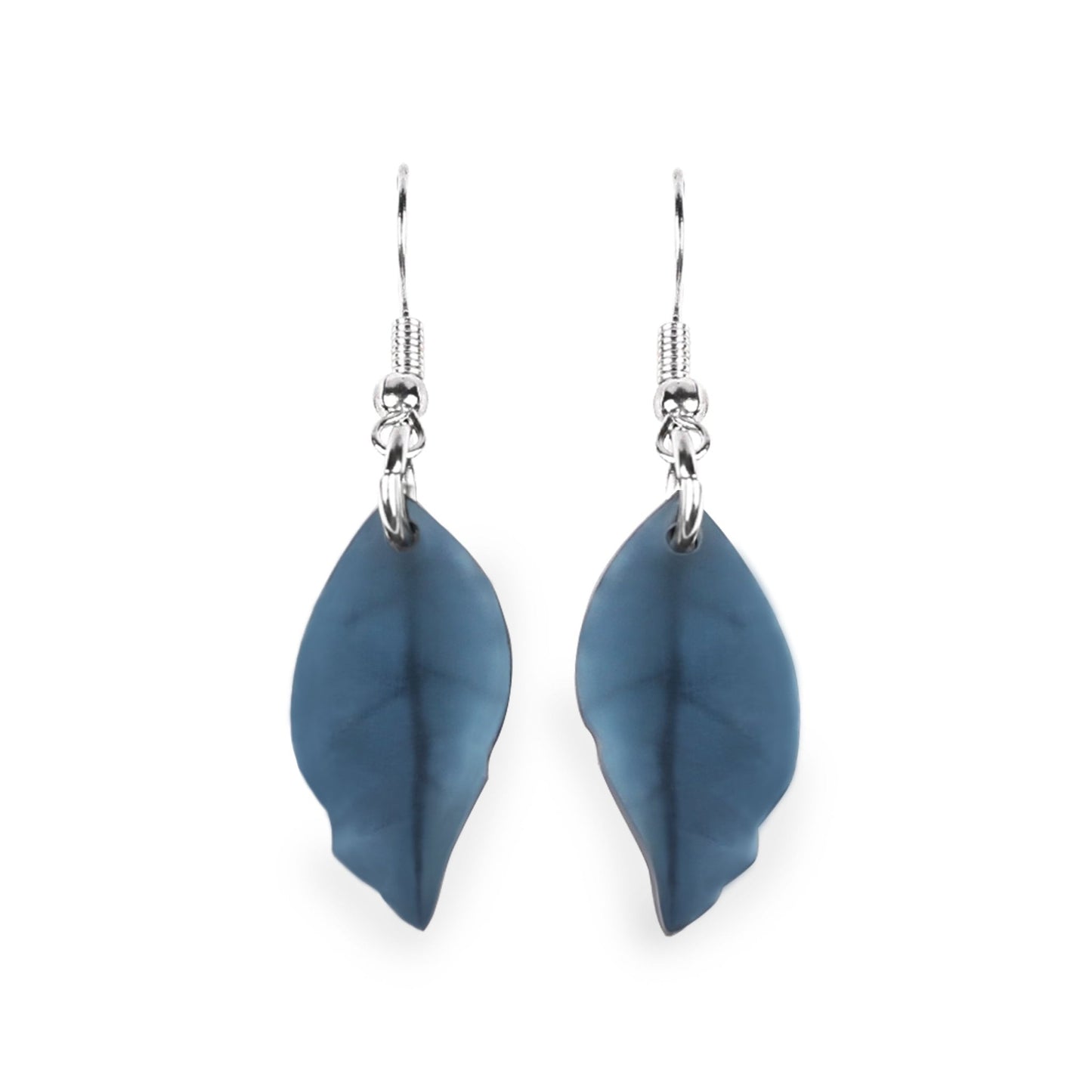 Fjord Skeletal Leaf Matte Fish Hook Earrings | The Jewellery Stop