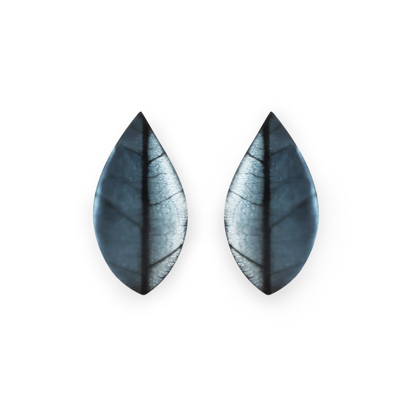 Fjord Skeletal Leaf Matte Clip Earrings | The Jewellery Stop