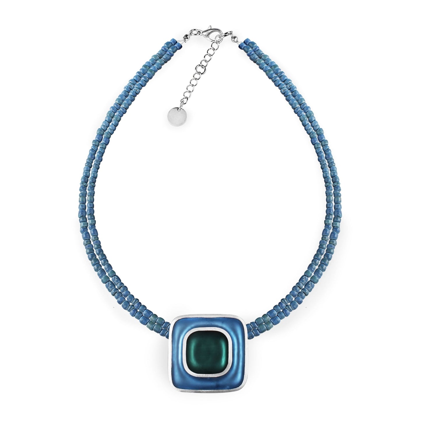 Fjord Retro Squares Matte Pendant on Coco | The Jewellery Stop