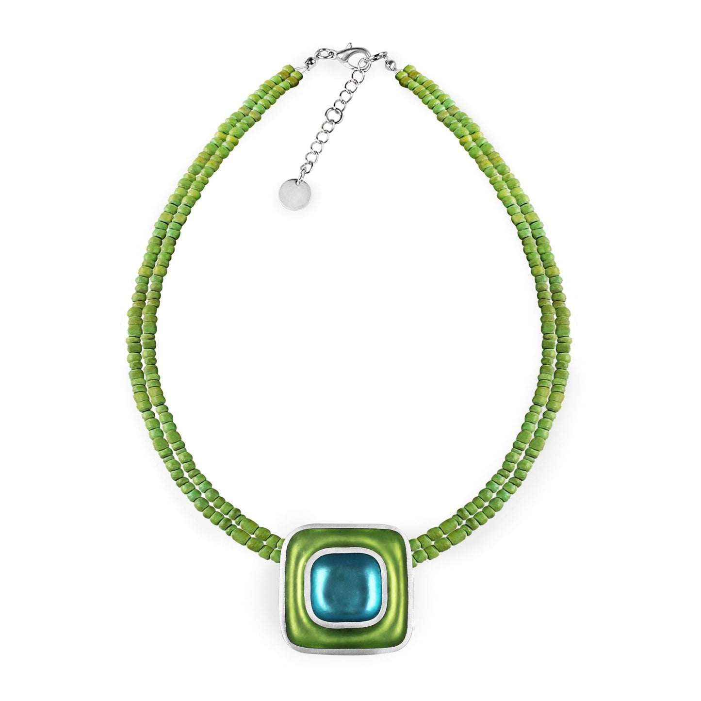 Orchard Retro Squares Matte Pendant on Coco | The Jewellery Stop
